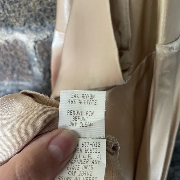 MICA Vintage y2k champagne gold satin dress 2 - Picture 6 of 8